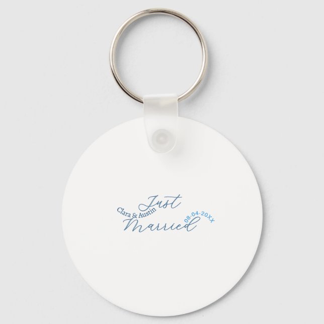 Porte-clés Mariés add nom couple date année sim mariage (Recto)