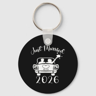 Porte-clés Mariés Bagues de mariage assorties Couple 2026