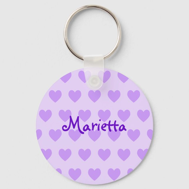 Porte-clés Marietta en violet (Recto)