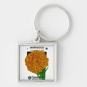 Porte-clés Marigold Vintage Seed Packet
