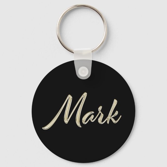Porte-clés Mark Whitegold Button (Recto)