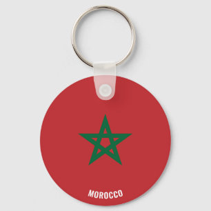 Porte-clés Maroc Drapeau charmant Porte - clé patriotique