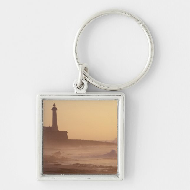 Porte-clés Maroc, Rabat, Phare au coucher du soleil avec (Devant)
