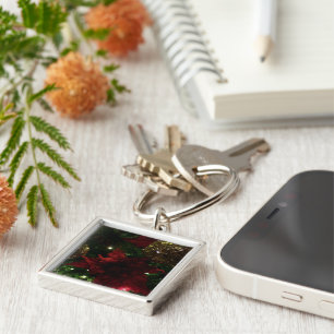 Porte-clés Maroon et Arbre de Noël d'or I Photo de vacances