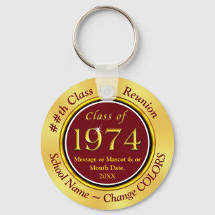 Porte-clés Maroon et Gold Classe bon marché de 1970 Idées de