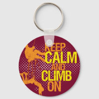 Maroon Funny Gardez le calme et grimpez sur le Por