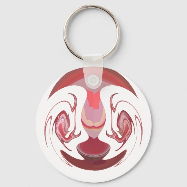 Porte-clés Maroon Majesty : Rustic Radiance Texté Africain (Recto)