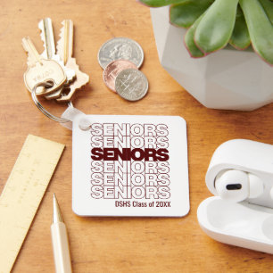 Porte-clés Maroon Seniors Seniors Seniors