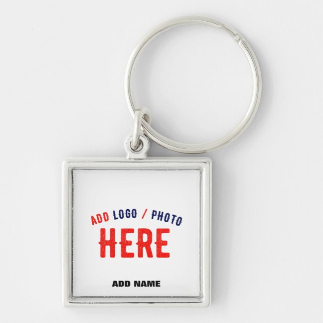 PORTE-CLÉS MARQUE BLANCHE MODERNE ET PERSONNALISABLE VÉRIFIÉE (Devant)