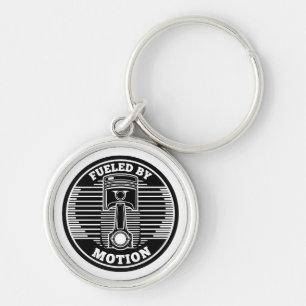 Porte-clés Marque circulaire de piston cinétique mécanique