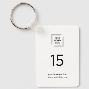 Porte-clés Marque d'hôtellerie   Logo de numéro de chambre Mo