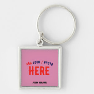 PORTE-CLÉS MARQUE VÉRIFIÉE ROSE CHAUDE MODERNE ET COUSTE