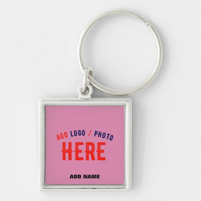 PORTE-CLÉS MARQUE VÉRIFIÉE ROSE CHAUDE MODERNE ET COUSTE (Devant)