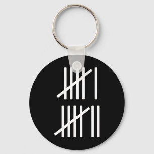 Porte-clés Marques de pointage minimalistes Compter 67 Mème A