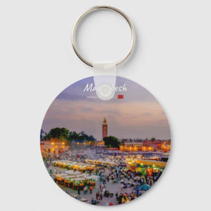 Porte-clés Marrakech, Maroc - Place Jemaa el Fnaa