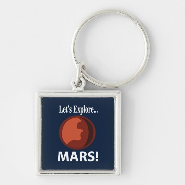 Porte-clés Mars Explorons Mars (Devant)
