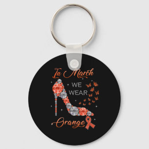 Porte-clés Mars Nous Portons Orange Sclérose en plaques Sensi