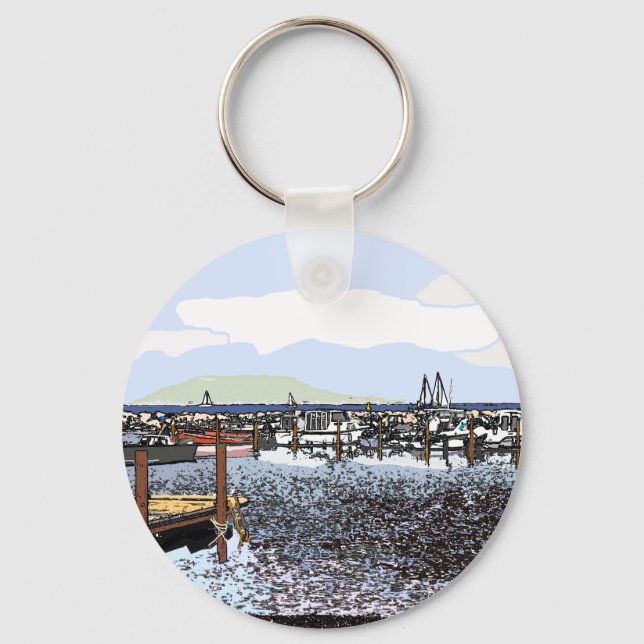 Porte-clés Marseillan Sud de la France (Recto)