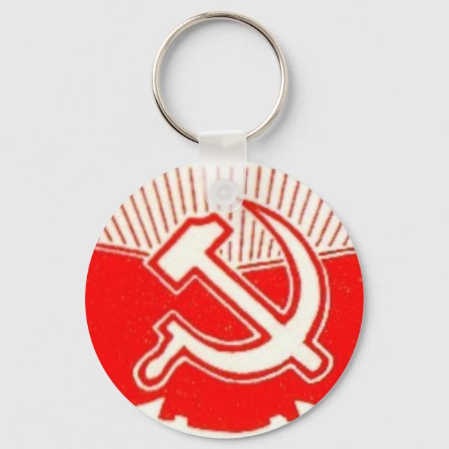 Porte-clés Marteau, faucille et drapeaux rouges (Recto)