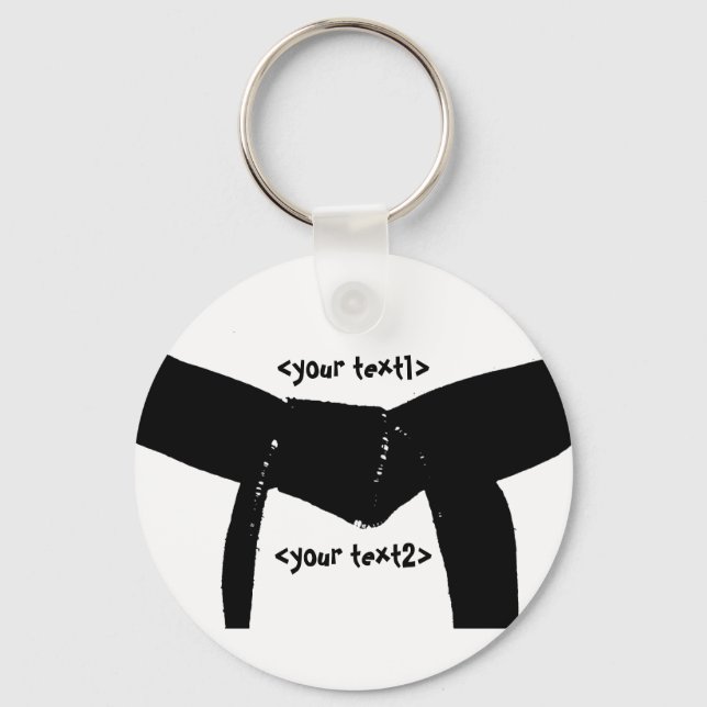 Porte-clés Martial Arts Black Belt Basic (Recto)