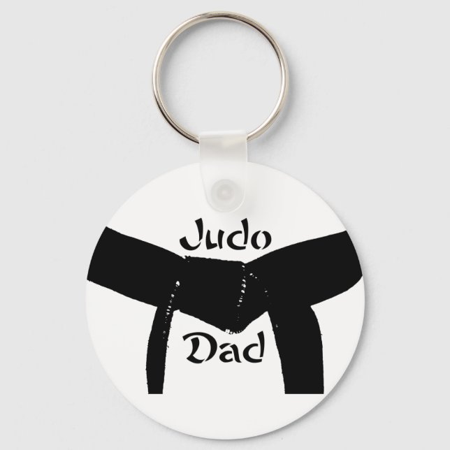 Porte-clés Martial Arts Black Belt Judo Dad Keychain (Recto)