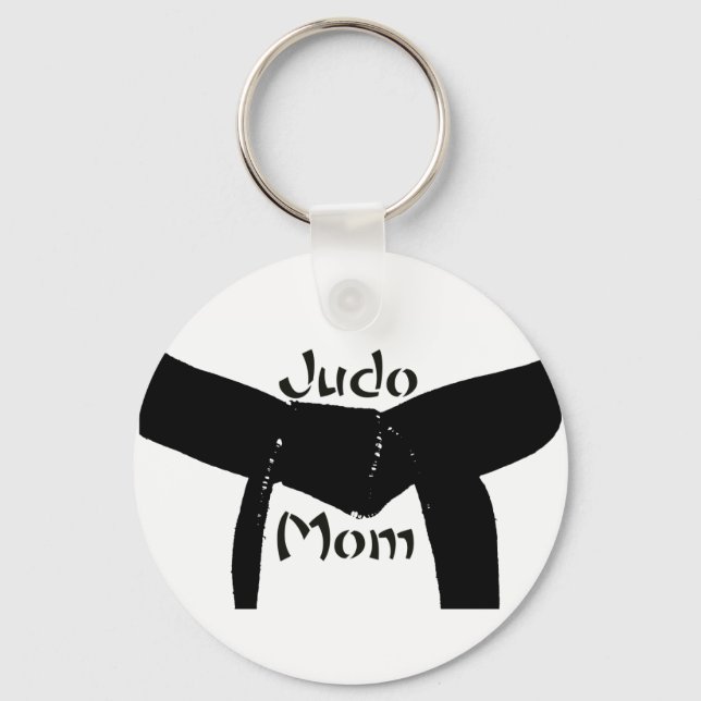 Porte-clés Martial Arts Black Belt Judo Mom Keychain (Recto)