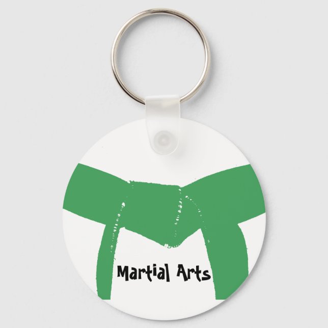 Porte-clés Martial Arts Green Belt (Recto)