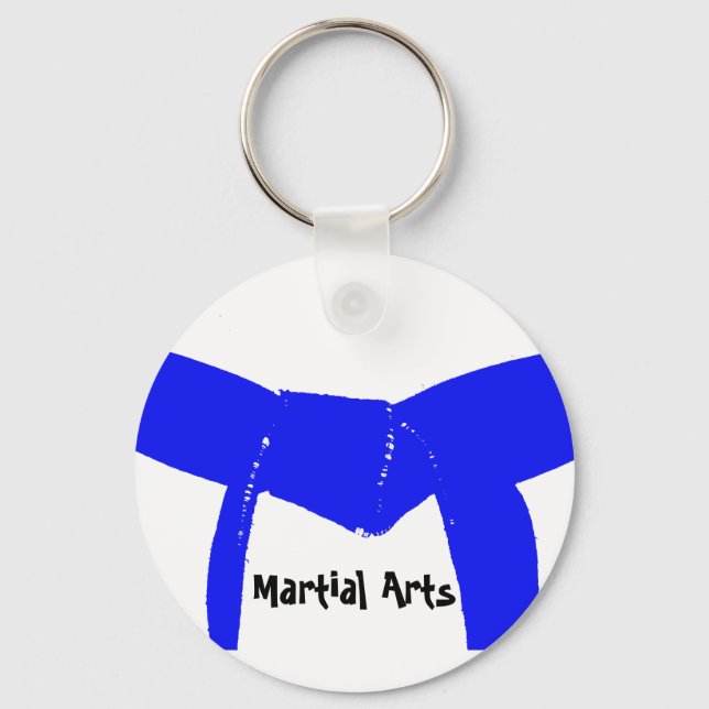 Porte-clés Martial Arts Light Blue Belt (Recto)