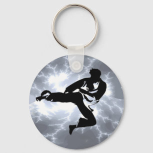 Porte-clés Martial Arts Silver Lightning man