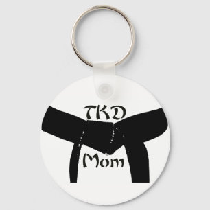 Porte-clés Martial Arts TKD Black Belt Mom Keychain