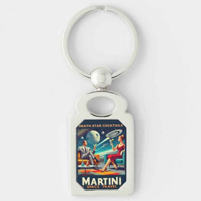 Porte-clés Martini Space Affiches de voyage Death Star Cockta (Devant)