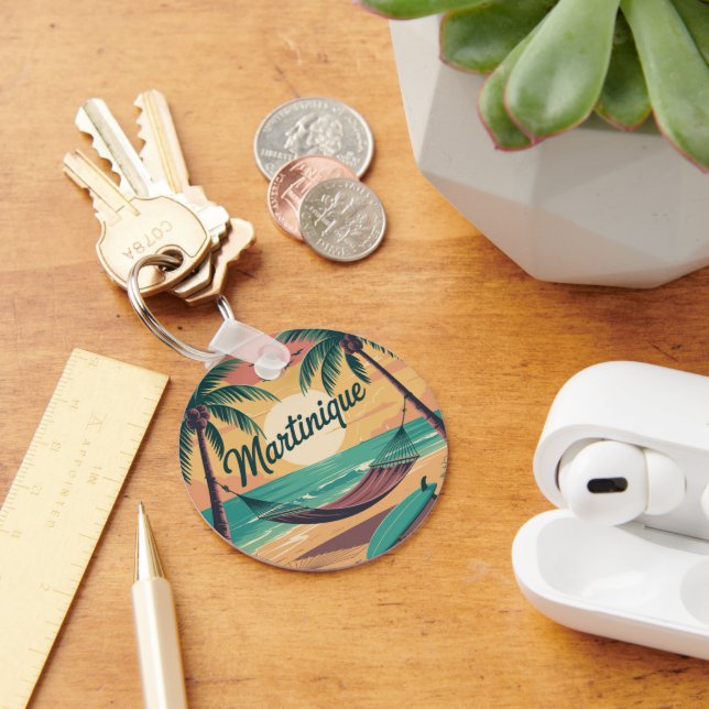Porte-Clés Martinique Plage | Keychain (Bureau)