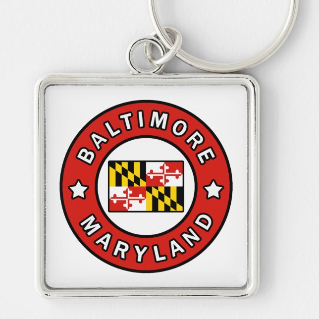 Porte-clés Maryland de Baltimore (Devant)