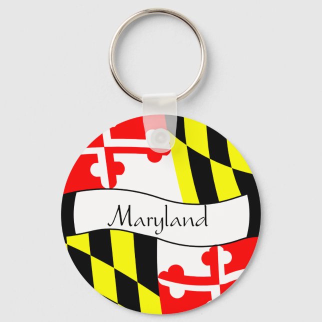 Porte-clés Maryland - DRAPEAU - Nom (Recto)