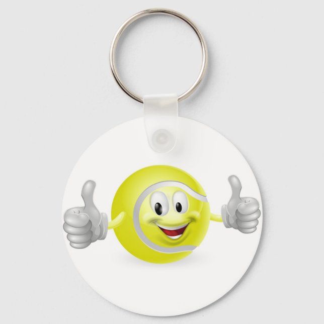 Porte-clés Mascotte de balle de tennis (Recto)