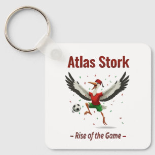 Porte-clés Mascotte de football Maroc Cigogne Atlas - L'essor