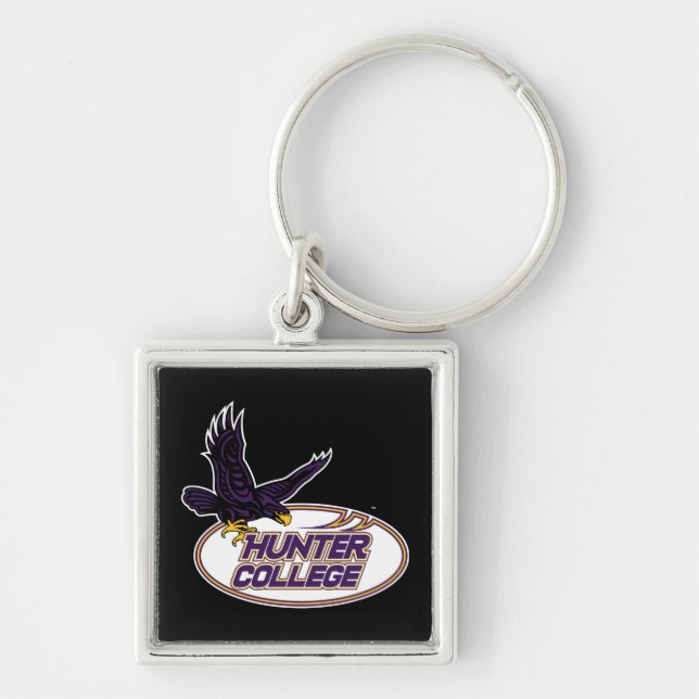 Porte-clés Mascotte des Hawks de Hunter College (Devant)