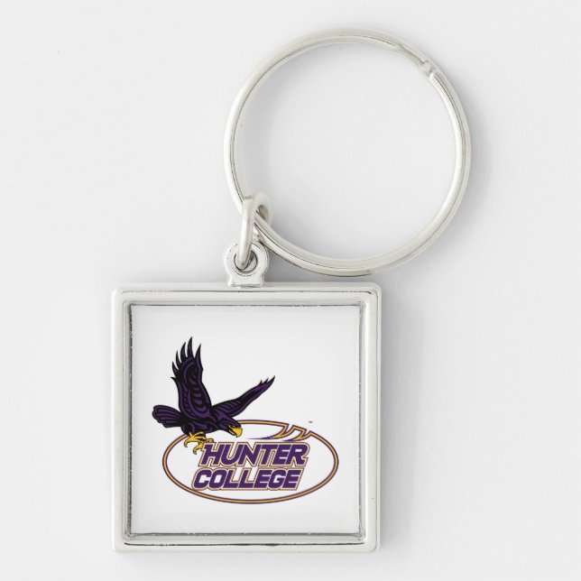 Porte-clés Mascotte des Hawks de Hunter College (Devant)