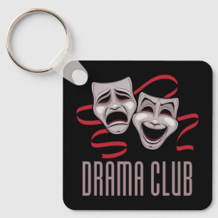Porte-clés Masks de comédie et de tragédie du club de théâtre