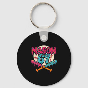 Porte-clés Mason 67 Graphique drôle de glace qui coule Mème V