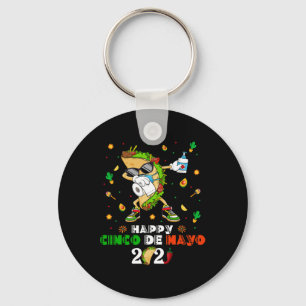 Porte-clés Masque Dabbing Taco Cinco De Mayo 2021 Quaranti