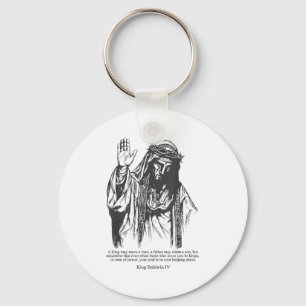 Porte-clés Masque d'argent Roi Baldwin Iv Mème Le Roi Lépreux