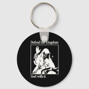Porte-clés Masque d'argent Roi Baldwin Iv Mème Le Roi Lépreux