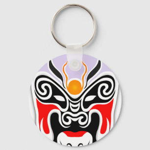 Porte-clés Masque de dragon tribal