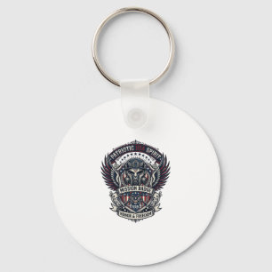 Porte-clés Masque de gardien patriotique inspiré de la libert