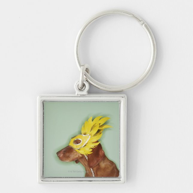 Porte-clés Masque de port de chien (Devant)