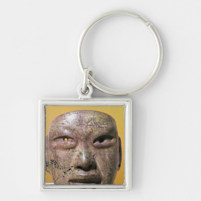 Porte-clés Masque funéraire, Olmec, du Mexique (Devant)