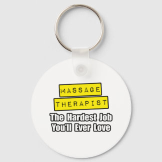 Porte-clés Massage Thérapiste...Travail le plus dur Vous aime