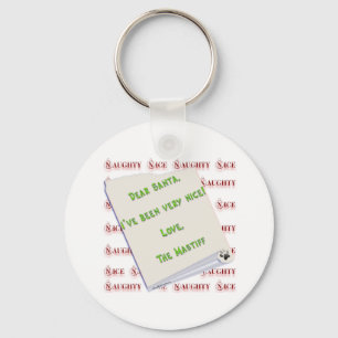 Porte-clés Mastiff Naughty ou Nice Porte - clé