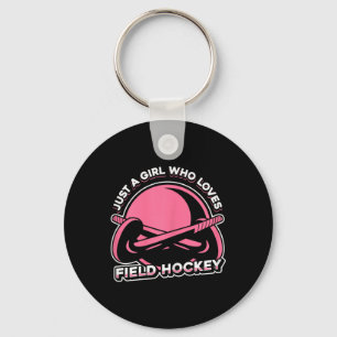 Porte-clés Match de hockey sur gazon - Juste une fille qui ai